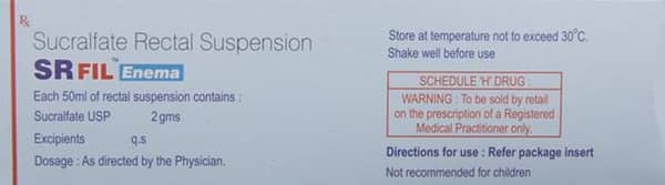 Sr Fil Enema Rectal Suspension 60ml