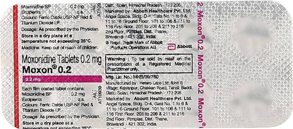 Moxon 0.2mg Strip Of 10 Tablets