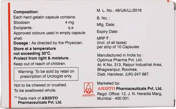 Prostagard 4mg Strip Of 10 Capsules