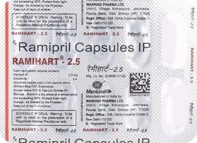 Ramihart 2.5mg Strip Of 10 Capsules