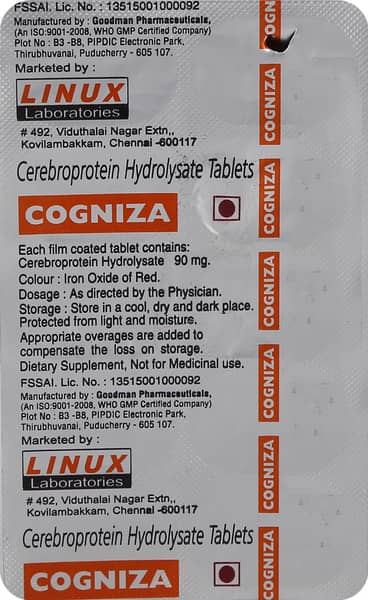 Cogniza Strip Of 10 Tablets