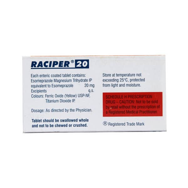 Raciper 20mg Strip Of 15 Tablets