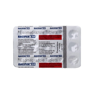 Raciper 20mg Strip Of 15 Tablets