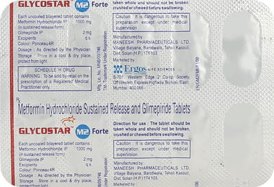 Glycostar M2 Forte Strip Of 10 Tablets