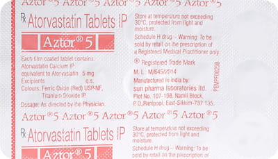 Aztor 5mg Strip Of 15 Tablets