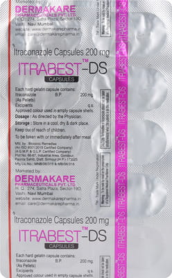 Itrabest Ds 200mg Strip Of 10 Capsules