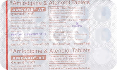 Amcard At Strip Of 15 Tablets