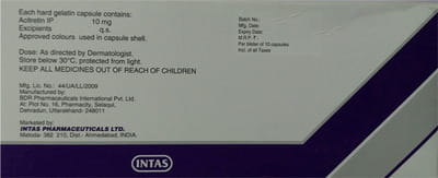 Actoid 10mg Strip Of 10 Capsules