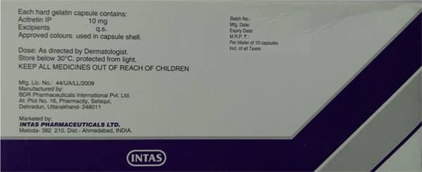 Actoid 10mg Strip Of 10 Capsules