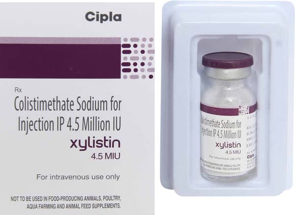 Xylistin 4.5miu Dry Vial Of 1 Powder For Injection