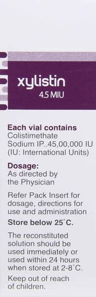 Xylistin 4.5miu Dry Vial Of 1 Powder For Injection