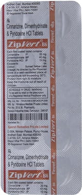 Zipvert B6 Strip Of 10 Tablets