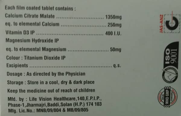 Calcite Cm Nf Strip Of 10 Tablets