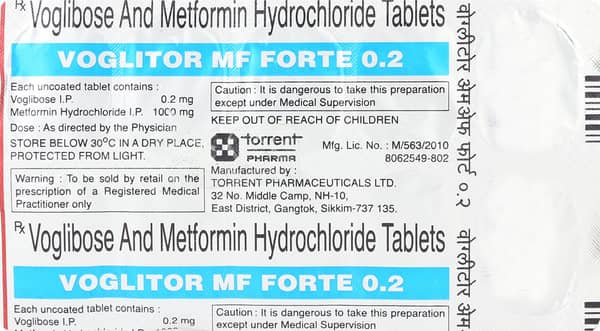 Voglitor Mf Forte 0.2mg Strip Of 10 Tablets