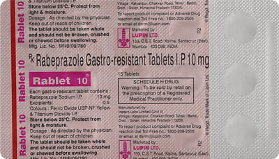 Rablet 10mg Strip Of 15 Tablets