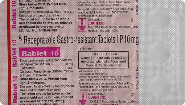 Rablet 10mg Strip Of 15 Tablets
