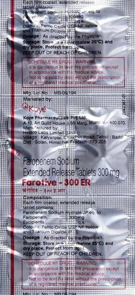 Farotive 300mg Er Strip Of 6 Tablets