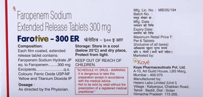 Farotive 300mg Er Strip Of 6 Tablets