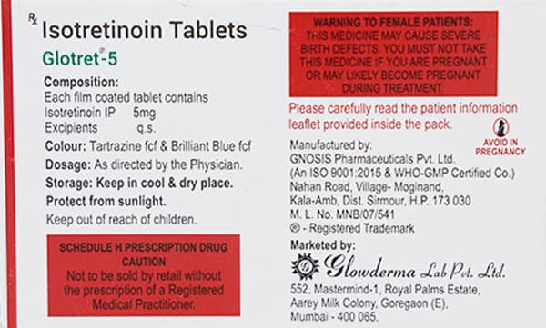 Glotret 5mg Strip Of 10 Tablets