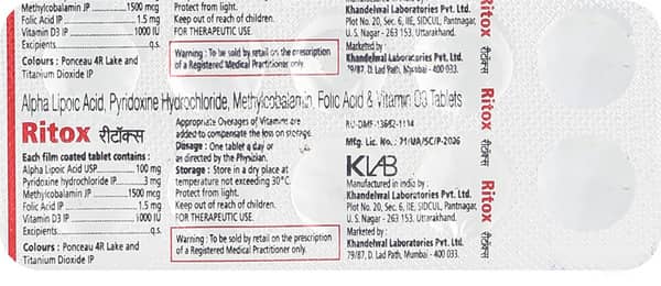 Ritox Strip Of 10 Tablets