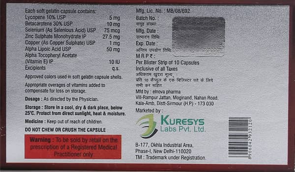 Kugold Strip Of 10 Capsules