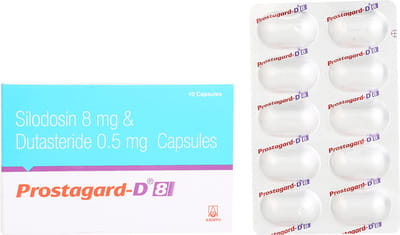 Prostagard D 8mg/0.5mg Strip Of 10 Capsules