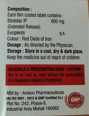 Etodenz 600mg Strip Of 10 Tablets