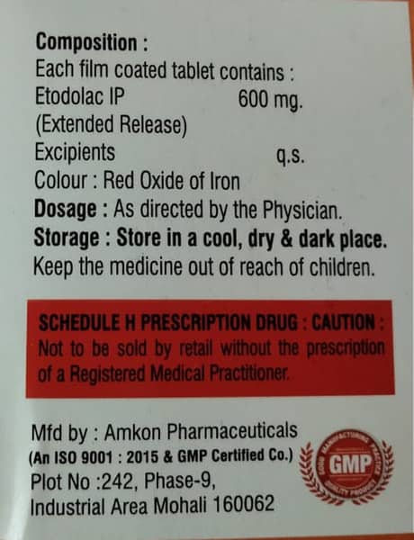 Etodenz 600mg Strip Of 10 Tablets