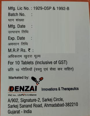 Etodenz 600mg Strip Of 10 Tablets