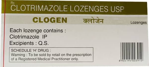 Clogen 10mg Strip Of 10 Lozenges