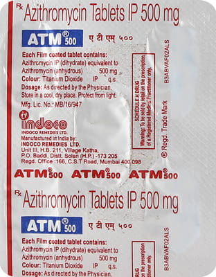 Atm 500mg Strip Of 5 Tablets