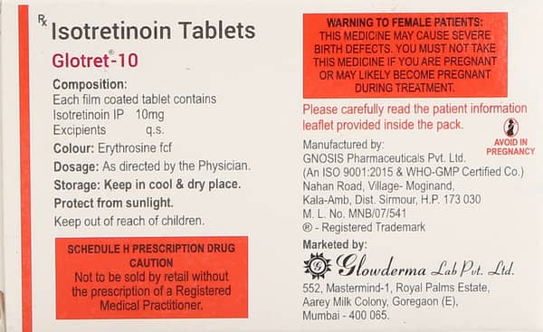 Glotret 10mg Strip Of 10 Tablets