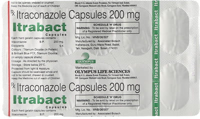 Itrabact 200mg Strip Of 10 Capsules