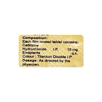 Leecet 10mg Strip Of 10 Tablets