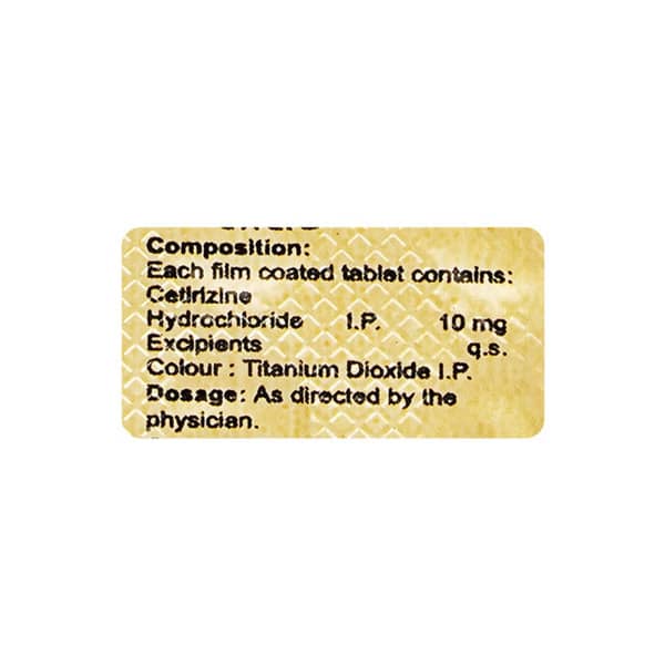 Leecet 10mg Strip Of 10 Tablets