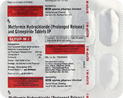 Glyup M 2mg Strip Of 10 Tablets