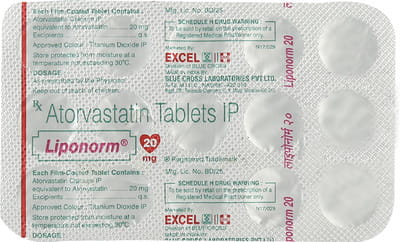 Liponorm 20mg Strip Of 15 Tablets