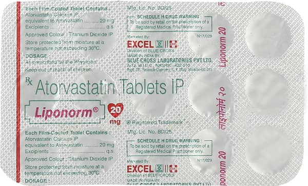 Liponorm 20mg Strip Of 15 Tablets