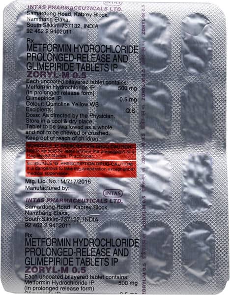 Zoryl M 0.5 Tablet