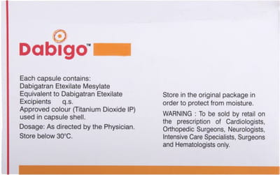Dabigo 110mg Strip Of 10 Capsules