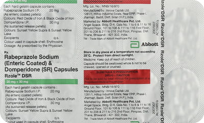 Rzole Dsr Strip Of 10 Capsules