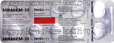 मिराकेम 25एमजी 10 टैबलेट की स्ट्रिप