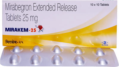 Mirakem 25mg Strip Of 10 Tablets