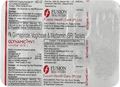 Glynamic Mv1 Strip Of 10 Tablets