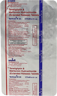 Tenlicad M 20mg Strip Of 10 Tablets