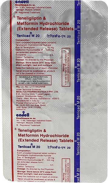 Tenlicad M 20mg Strip Of 10 Tablets