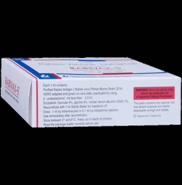 Rabivax S Dry Vial Of 1Ml Powder For Vaccine