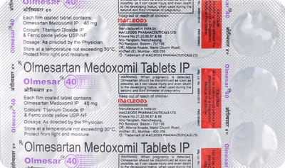 Olmesar 40mg Strip Of 15 Tablets