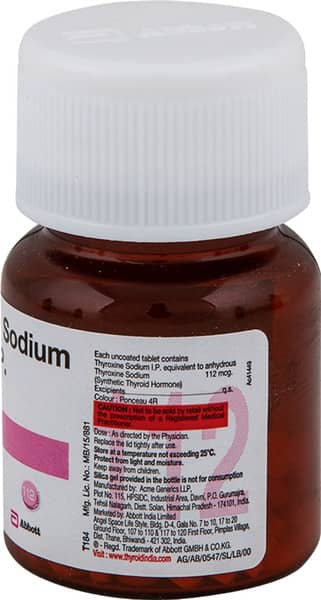 Thyronorm 112mcg Bottle Of 120 Tablets