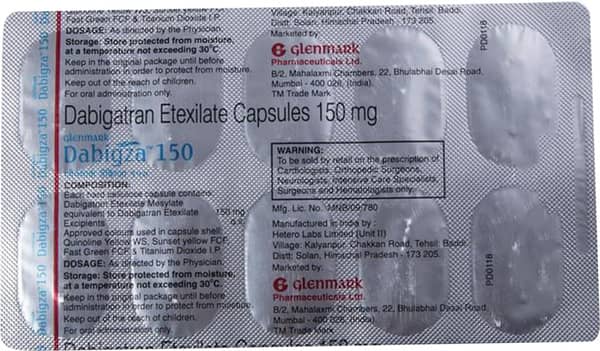 Dabigza 150mg Strip Of 10 Capsules